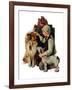 "Making Friends" or "Raleigh Rockwell", September 28,1929-Norman Rockwell-Framed Giclee Print