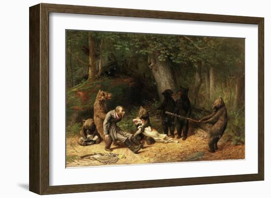 Making Game of the Hunter, 1880-William Holbrook Beard-Framed Giclee Print