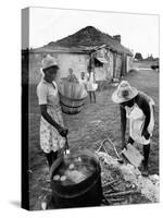 Making Guava Jelly, a Staple of Diet on Great Exuma Island, Bahamas, C.1978-null-Stretched Canvas