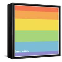 Making History - Love Wins-null-Framed Stretched Canvas