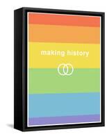 Making History - Love Wins-null-Framed Stretched Canvas