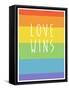 Making History - Love Wins-null-Framed Stretched Canvas