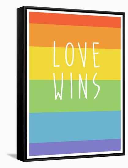 Making History - Love Wins-null-Framed Stretched Canvas