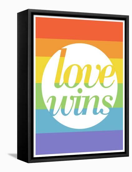 Making History - Love Wins-null-Framed Stretched Canvas