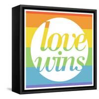 Making History - Love Wins-null-Framed Stretched Canvas