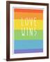 Making History - Love Wins-null-Framed Art Print