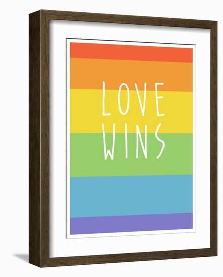 Making History - Love Wins-null-Framed Art Print