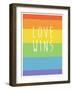 Making History - Love Wins-null-Framed Art Print