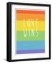 Making History - Love Wins-null-Framed Art Print