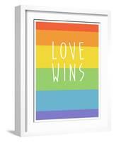 Making History - Love Wins-null-Framed Art Print