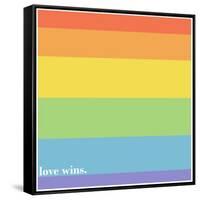 Making History - Love Wins-null-Framed Stretched Canvas