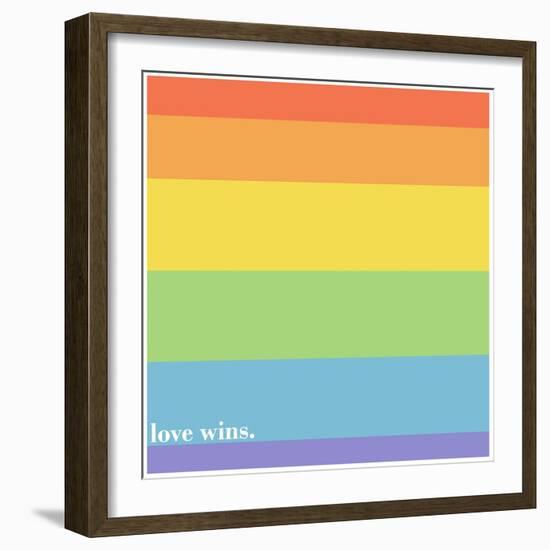 Making History - Love Wins-null-Framed Art Print