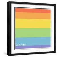 Making History - Love Wins-null-Framed Art Print