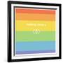 Making History - Love Wins-null-Framed Art Print