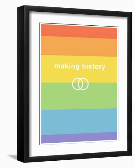 Making History - Love Wins-null-Framed Art Print