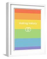 Making History - Love Wins-null-Framed Art Print