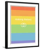 Making History - Love Wins-null-Framed Art Print