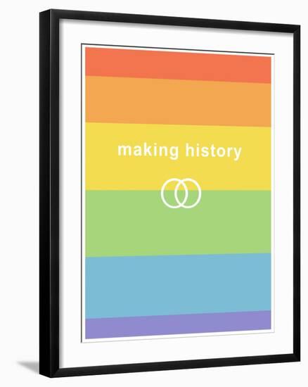 Making History - Love Wins-null-Framed Art Print