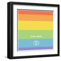 Making History - Love Wins-null-Framed Art Print