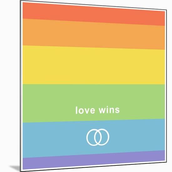 Making History - Love Wins-null-Mounted Art Print