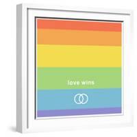 Making History - Love Wins-null-Framed Art Print