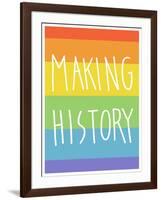 Making History - Love Wins-null-Framed Art Print