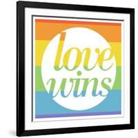 Making History - Love Wins-null-Framed Art Print