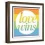 Making History - Love Wins-null-Framed Art Print