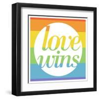 Making History - Love Wins-null-Framed Art Print