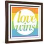 Making History - Love Wins-null-Framed Art Print