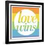 Making History - Love Wins-null-Framed Art Print