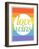 Making History - Love Wins-null-Framed Art Print