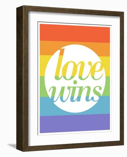 Making History - Love Wins-null-Framed Art Print