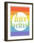 Making History - Love Wins-null-Framed Art Print