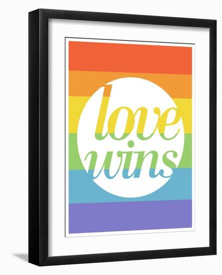 Making History - Love Wins-null-Framed Art Print