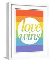 Making History - Love Wins-null-Framed Art Print