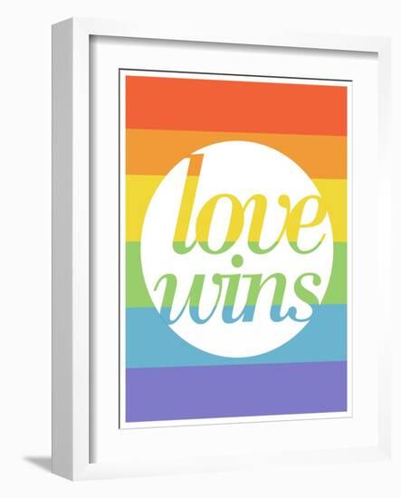 Making History - Love Wins-null-Framed Art Print