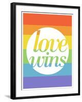 Making History - Love Wins-null-Framed Art Print