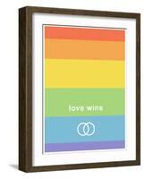 Making History - Love Wins-null-Framed Art Print