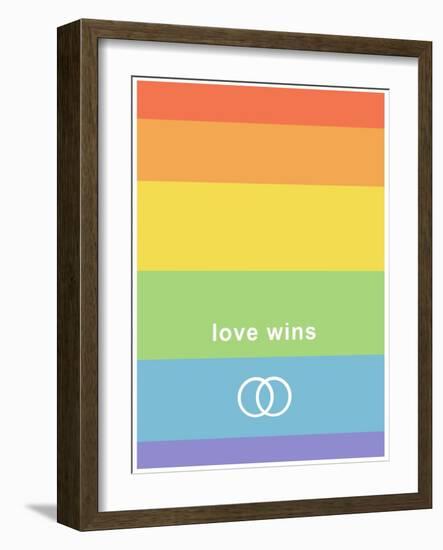 Making History - Love Wins-null-Framed Art Print