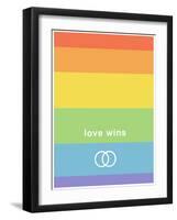 Making History - Love Wins-null-Framed Art Print