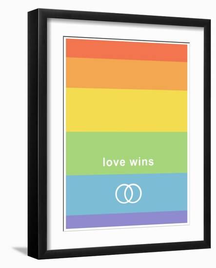 Making History - Love Wins-null-Framed Art Print