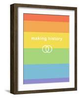 Making History - Love Wins-null-Framed Art Print