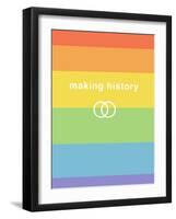 Making History - Love Wins-null-Framed Art Print