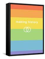 Making History - Love Wins-null-Framed Stretched Canvas