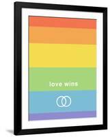 Making History - Love Wins-null-Framed Art Print