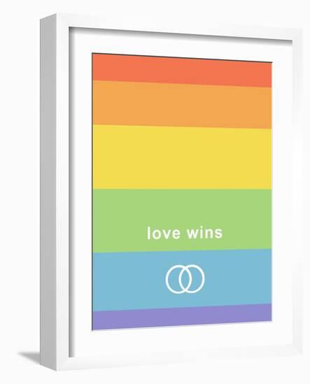 Making History - Love Wins-null-Framed Art Print