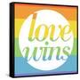 Making History - Love Wins-null-Framed Stretched Canvas