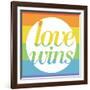 Making History - Love Wins-null-Framed Art Print