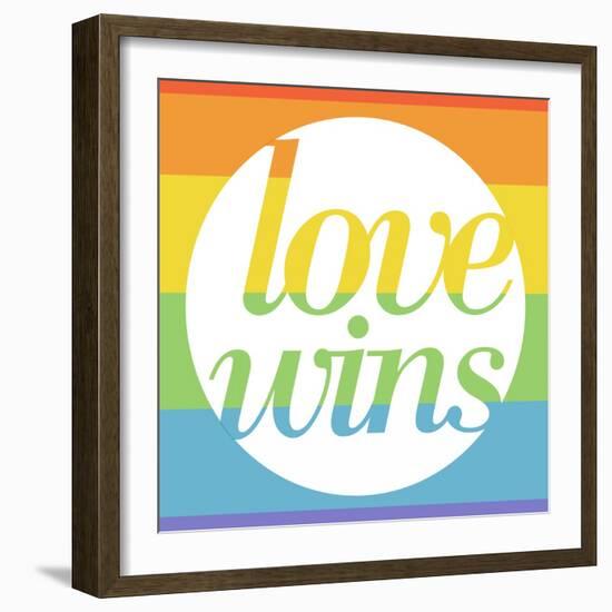 Making History - Love Wins-null-Framed Art Print